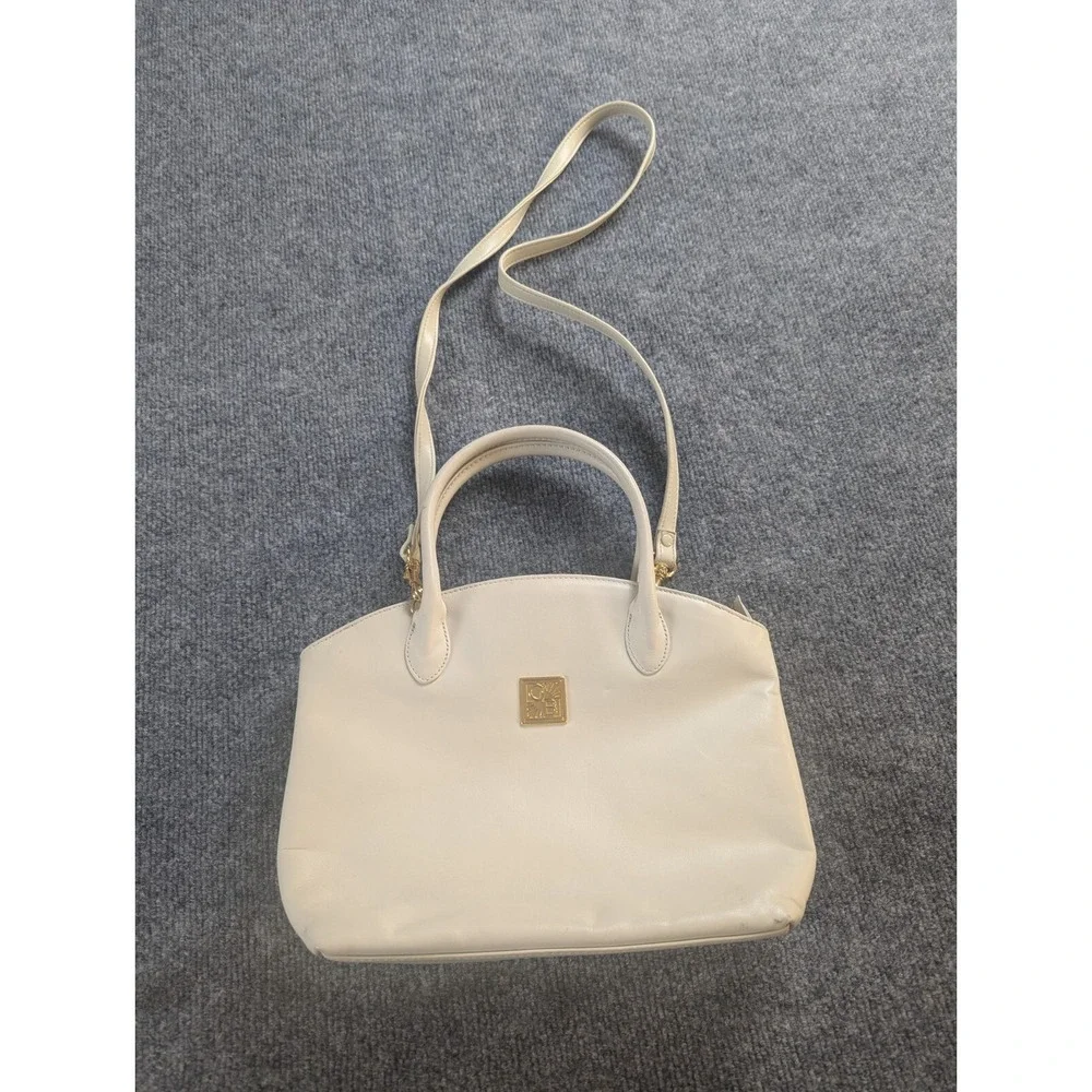 Giani Bernini Cream Handbag Vintage Purse